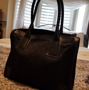 Vintage Gucci Black Shoulder Bag